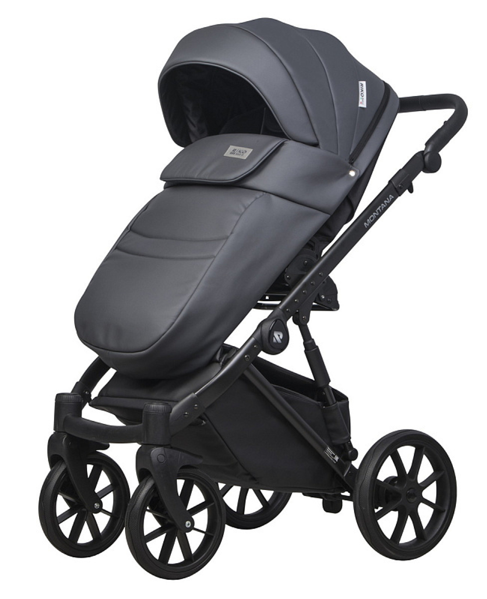 Детская коляска Riko Basic Montana Ecco 2 в 1 24 Graphite