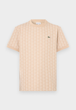 Lacoste Футболка с принтом - львица / мука / лосось