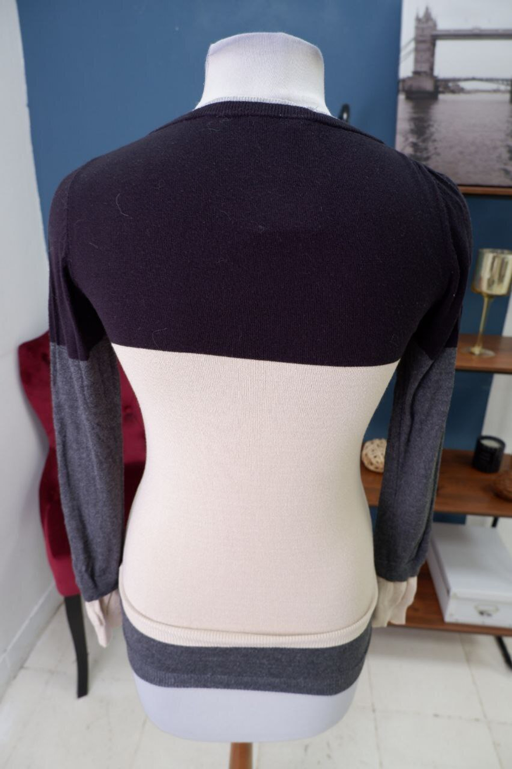 Джемпер комбинированный 40-42 размер