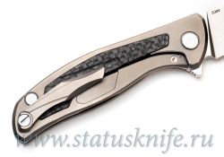 Нож Широгоров Флиппер 95 S30V накладка карбонфотография - 6