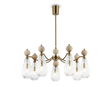 Ambrella Люстра на штанге с травертином Ceramo Modern LH53287