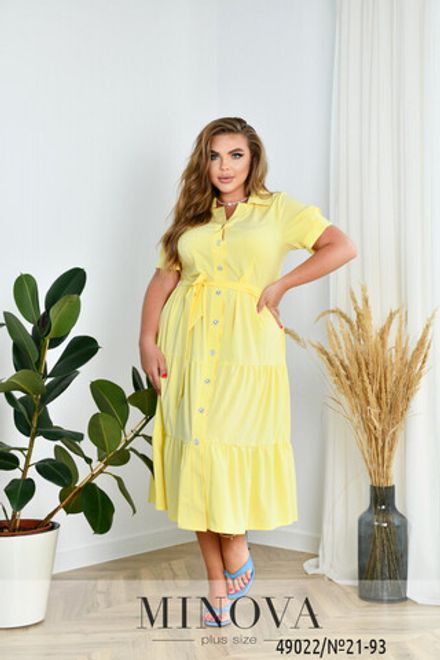 Платье 21-93-желтый Minova Фото 2