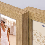 ZEP ZD57B 3x10x15,3x10x10 (30x40) Brescia Brown мдф (бежевая) ф/рамка-галерея