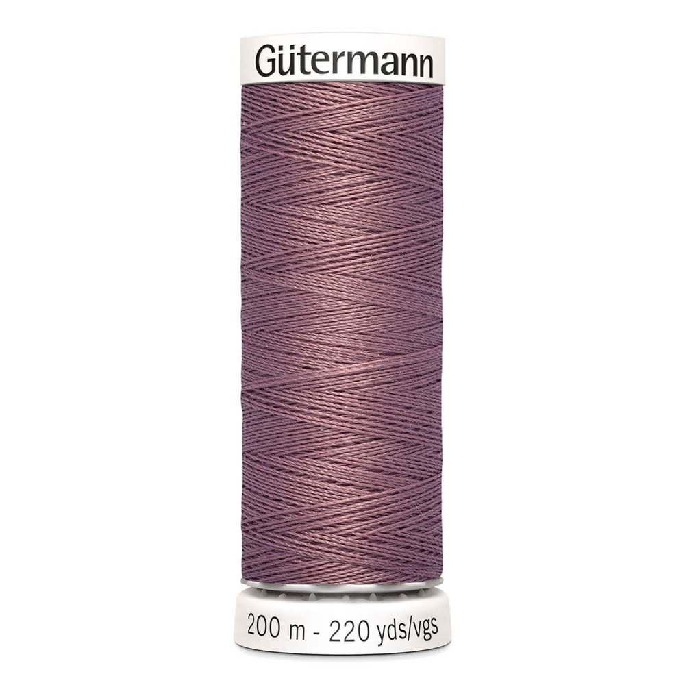 01 Нить Sew-All 100/200 м для всех материалов, 100% полиэстер Gutermann 748277 (052 старая роза)