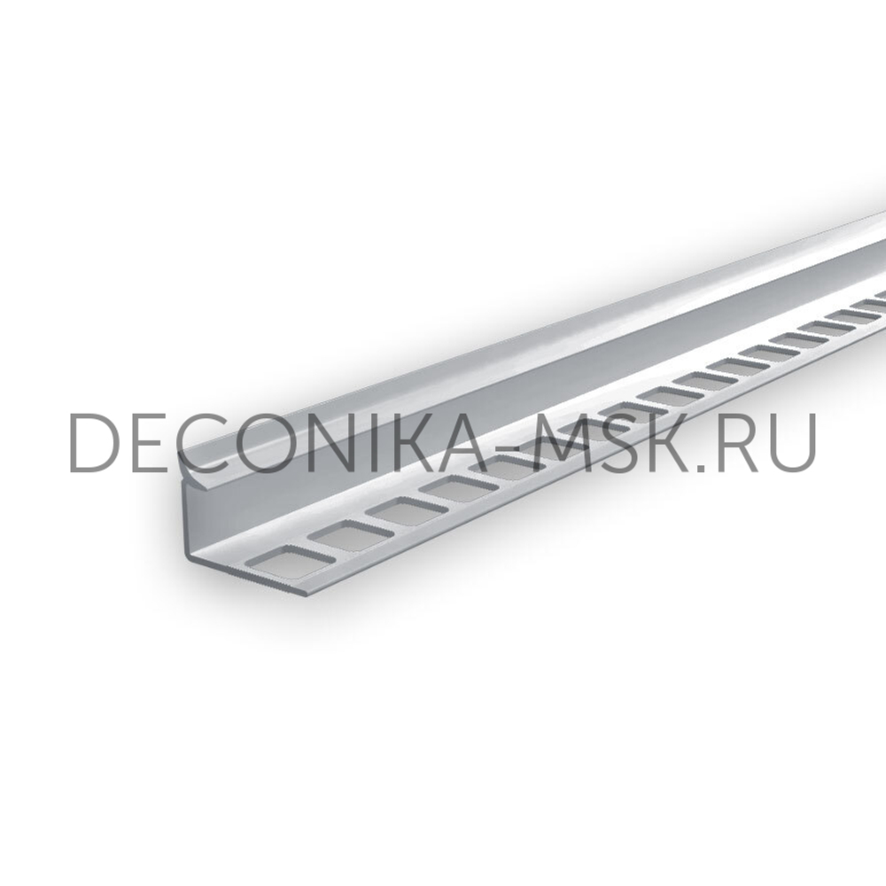 Раскладка для плитки внутренняя DECONIKA 10мм 2.5м Светло-серый глянцевый, Д-Пл10-В-002ССГ