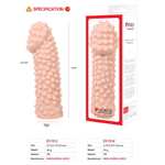 Насадка на пенис EXTREME SLEEVE телесная с шипами KOKOS ES-10-S