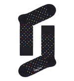 Оригинальные носки унисекс Dot Sock в мелкий горох (Размер: 25) (Цвет: черный)