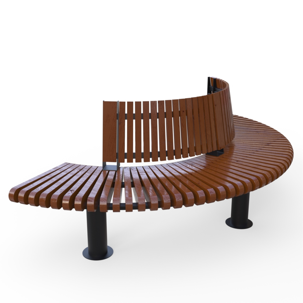 Скамейка Rail Road 01 внешний радиус