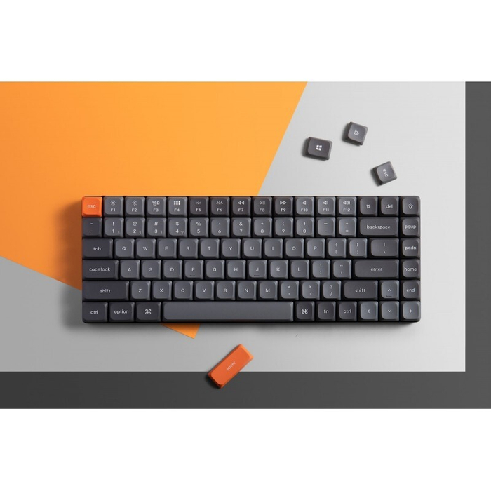 Беспроводная механическая ультратонкая клавиатура QMK Keychron K3 Max, 84 клавиши, RGB-подсветка, Gateron Blue Switch (K3M-H2)