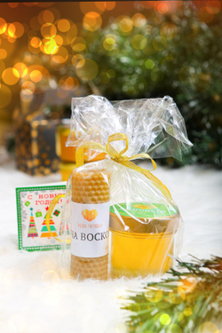 Набор №2 "Мёд 140гр + свеча"