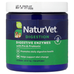 NaturVet, пищеварительные ферменты с пребиотиками и пробиотиками, для собак и кошек, 114 г (4 унции)