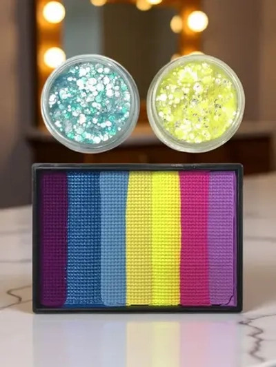 Аквагрим LENA PANTERA Яркая бабочка 50 гр + крем-блестки