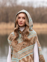 пончо женское