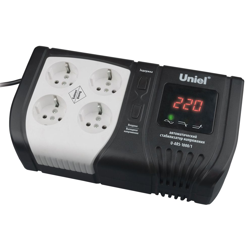 U-ARS-1000-1 Стабилизатор напряжения Uniel серии Standard Expert 1000 ВА