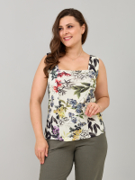 Майка М-040/молоко-акварельгортензия