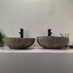 Раковина из речного камня ПАРА! RS-63827 46*39*15 2шт 0126