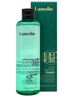 LAMELIN Успокаивающий тонер с центеллой азиатской Cica Calming Toner, 300 мл.