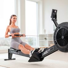 Гребной тренажер UNIX Fit Air Rower-X Black
