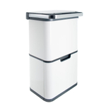 Ведро для раздельного сбора мусора сенсорное, 4 емкости, Foodatlas JAH-8888, 40л (9+9+11+11) (белый)