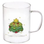 Кружка стеклянная 420мл «Зимние забавы», микс рисунков