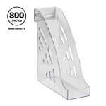 Лоток вертикальный Стамм 95мм Эксперт, прозрачный, передний борт