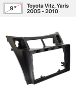 Переходная рамка 9'' и комплект проводов для Toyota Vitz, Yaris 2005 - 2010