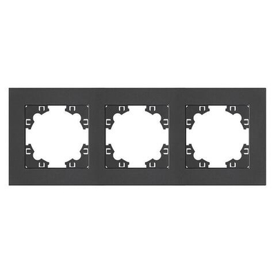 Рамка 3-местная UNIVersal Афина A0045-Gr графит