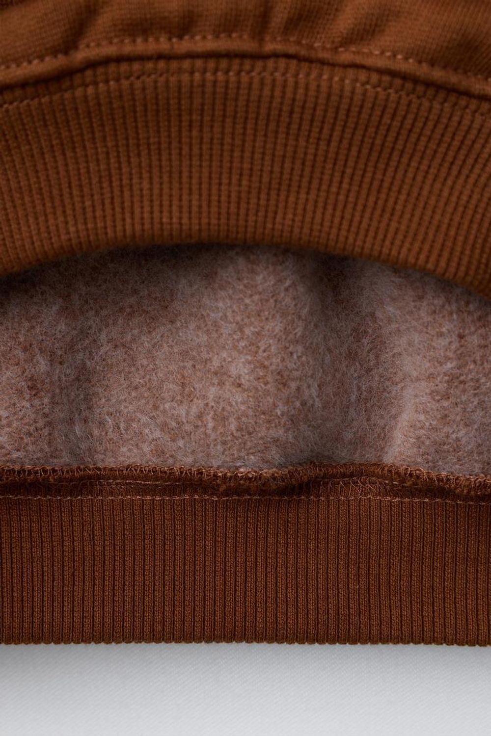 ZARA ТОЛСТОВКА С ТЕКСТОВЫМ ПРИНТОМ, ТЕРРАКОТОВЫЙ