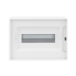 Щиток 12 мод настенный.,IP41 белый, прозрачной дверцей, с 2 шин. PEN на 8+6 отв.