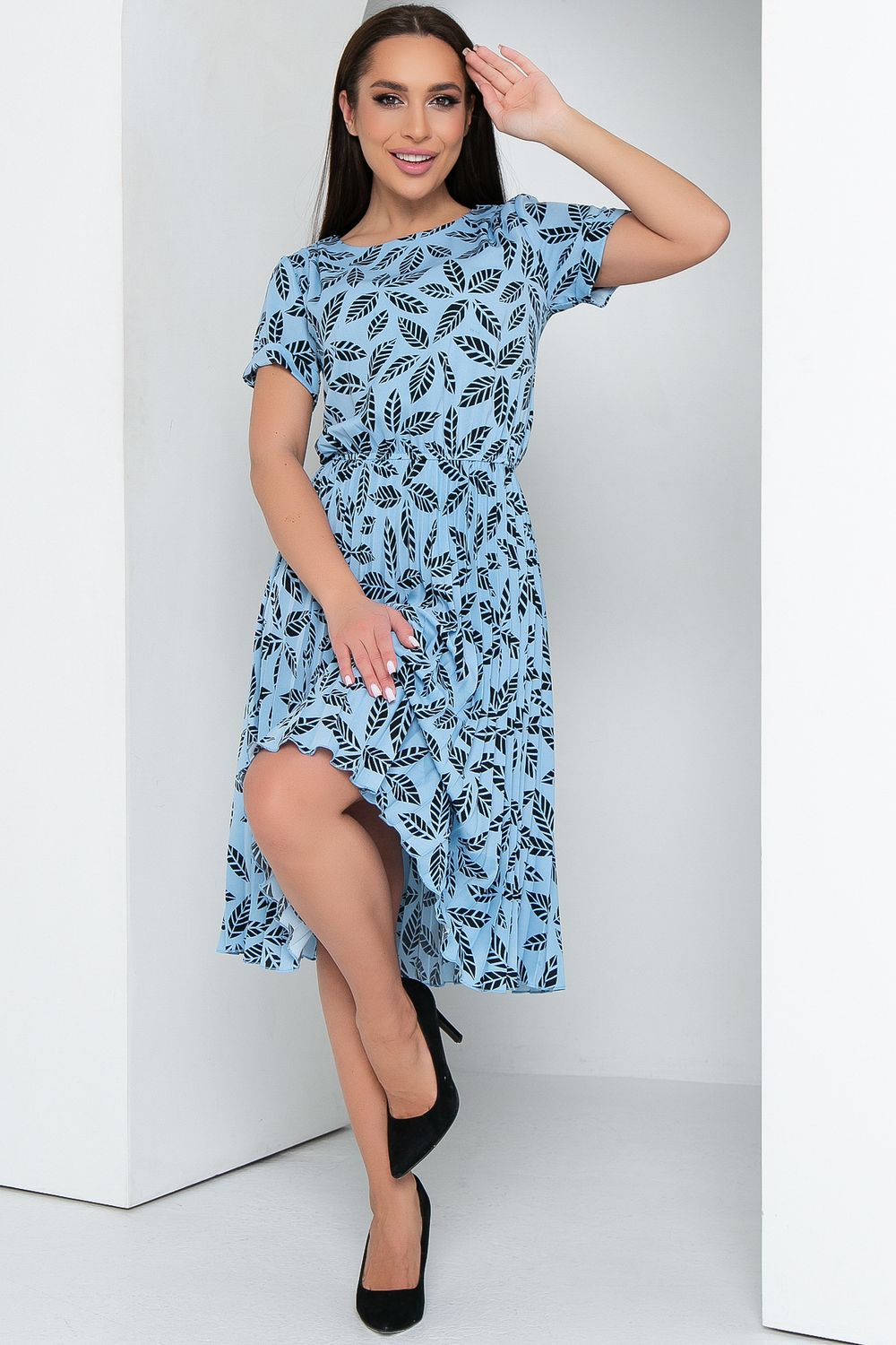 Платье Эмили (гофре, фантазия) Diolche (Акция)