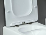 Унитаз подвесной Ceramica Nova Metropol CN4002_1002B_1000 безободковый, с крышкой микролифт, с инсталляцией и черной матовой кнопкой