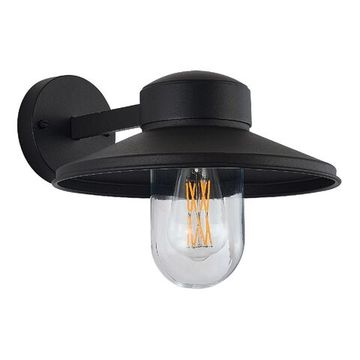 Уличный настенный светильник 1*Е27 SL9542.701.01 тёмно-серый/прозрачный Basko ST-Luce