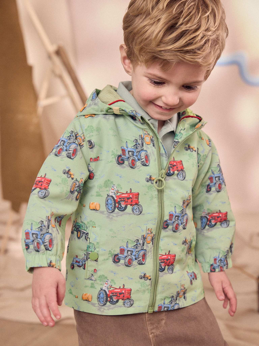 Куртка с капюшоном для мальчика Next AG3-086, Зеленый