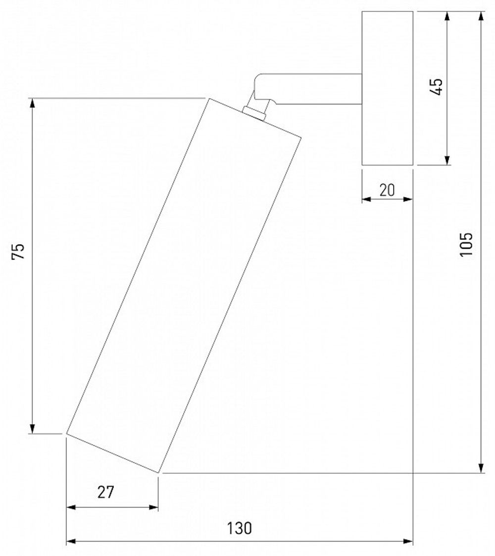 Спот Eurosvet Pin 20133/1 LED серебро