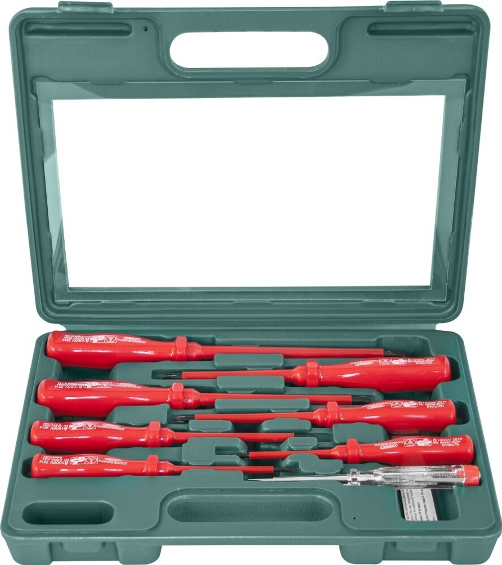 D02AP08S Набор отверток стержневых диэлектрических, 8 предметов