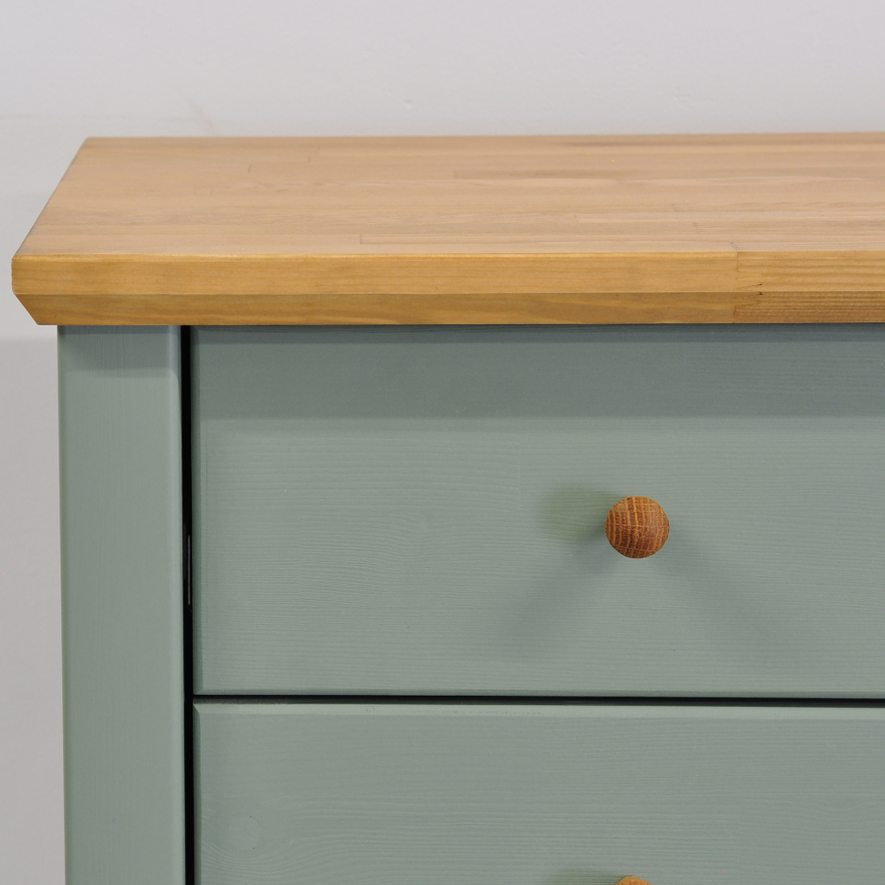 Комод с ящиками Саргас, для одежды деревянный, массив сосны