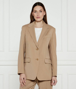 Хлопковый пиджак MATERIA Weekend MaxMara - бежевый(150410916)
