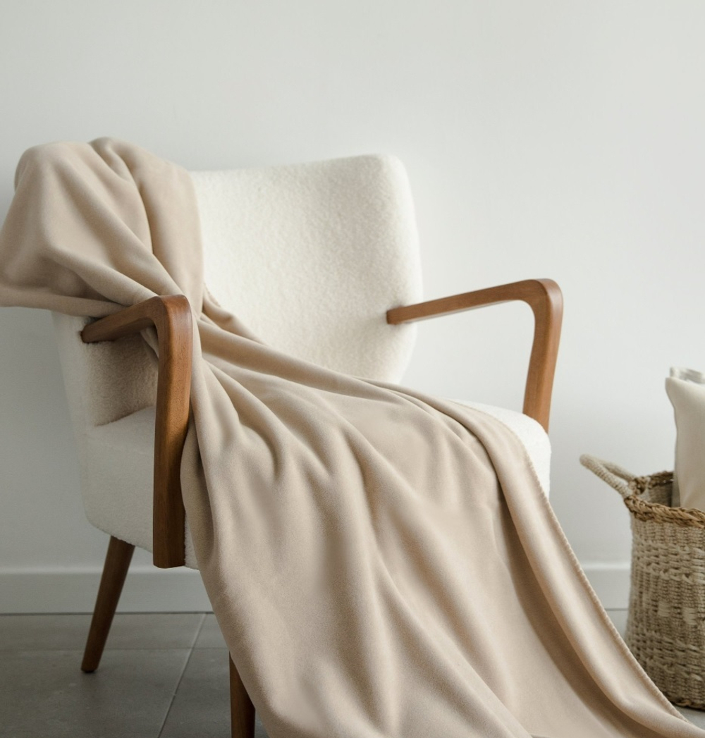 Плед 160x200 Frati Home Soft Viscose Beige бежевый