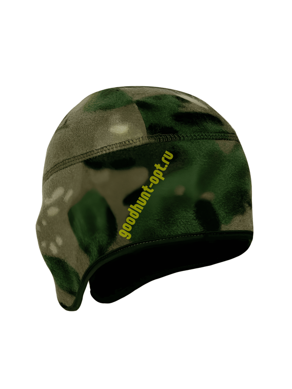 Тактическая военная флисовая шапка с ушами Мох