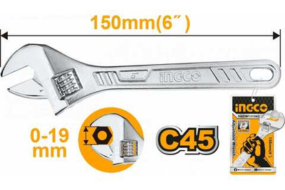 INGCO Ключ разводной HADW131062