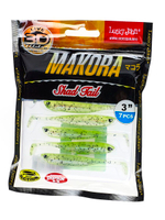 Виброхвосты LJ 3D Series MAKORA SPLIT TAIL 5.0in (12,70)/007 4 шт. в упак.