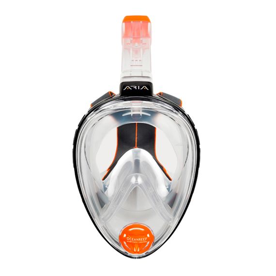 Маска полнолицевая Oceanreef Aria Classic для сноркелинга прозрачный/черный