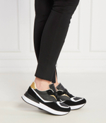 Кожаные кроссовки Tommy Hilfiger - черный(FW0FW07816)