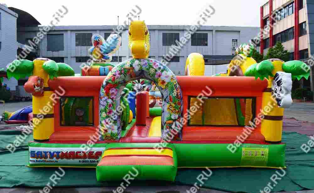 Коммерческий надувной батут "Сафари-экскурсия" 5*5*2,8 м