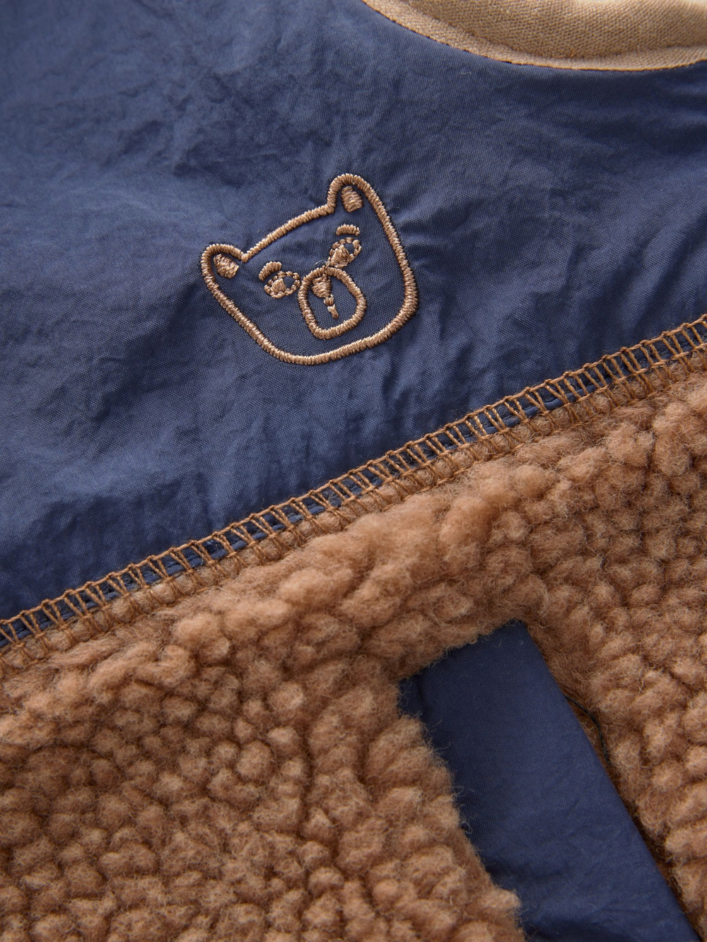 Жилет утепленный для мальчика Next Q60-437, Коричневый, Синий