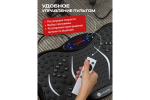Виброплатформа Urbanfit с bluetooth, эспандерами и пультом ДУ, 5 режимов, черный