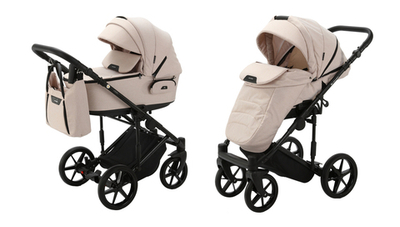Детская универсальная коляска Adamex ZICO Z-TK20 (2в1) - Светло - бежевый