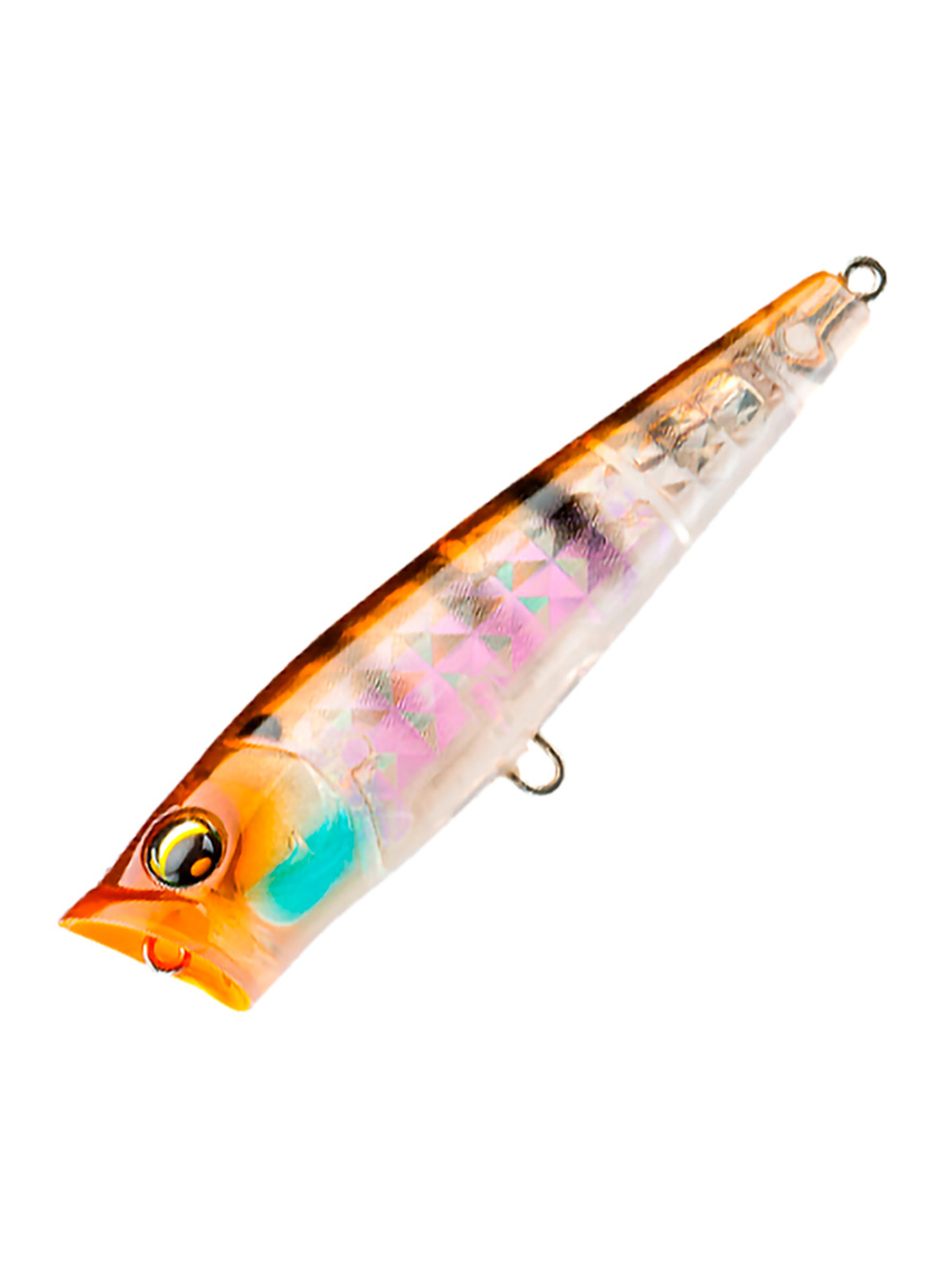 Воблер для рыбалки Duel L-Bass Popper 65F F1212-GSAY, 65 мм, 6 г, медленно всплывающий, поппер