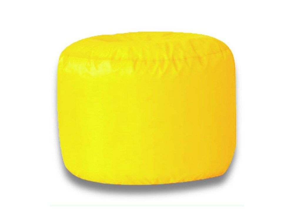 Пуф Круг Оксфорд желтый