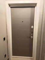 Дверь входная Лабиринт Трендо 13 - Грей софт металлическая